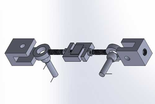 Ensamble-de un módulo de pesaje con montajes y celdas de carga para tolvas en plantas de concreto